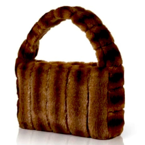 MAREI 1998 - POPPY FAUX FUR HANDBAG (brand new with dust bag) - Picture 1 of 5